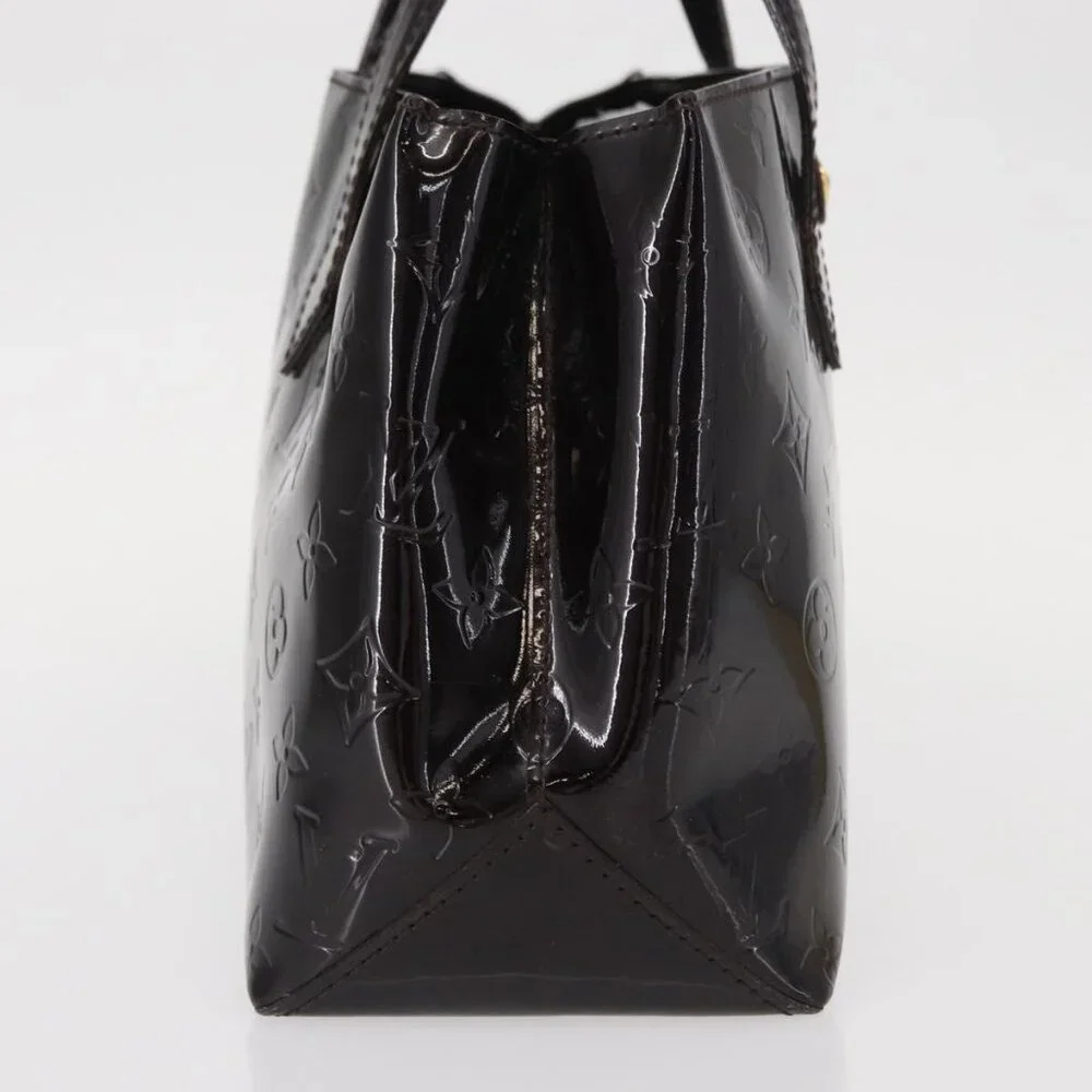 LOUIS VUITTON Monogram Vernis Wilshire PM Bag Amarante M93641 LV Auth BA8609